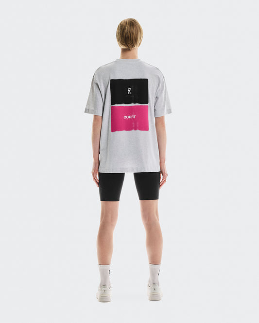 Women's Club-T Court Heather Gray | Pink - US 1286
