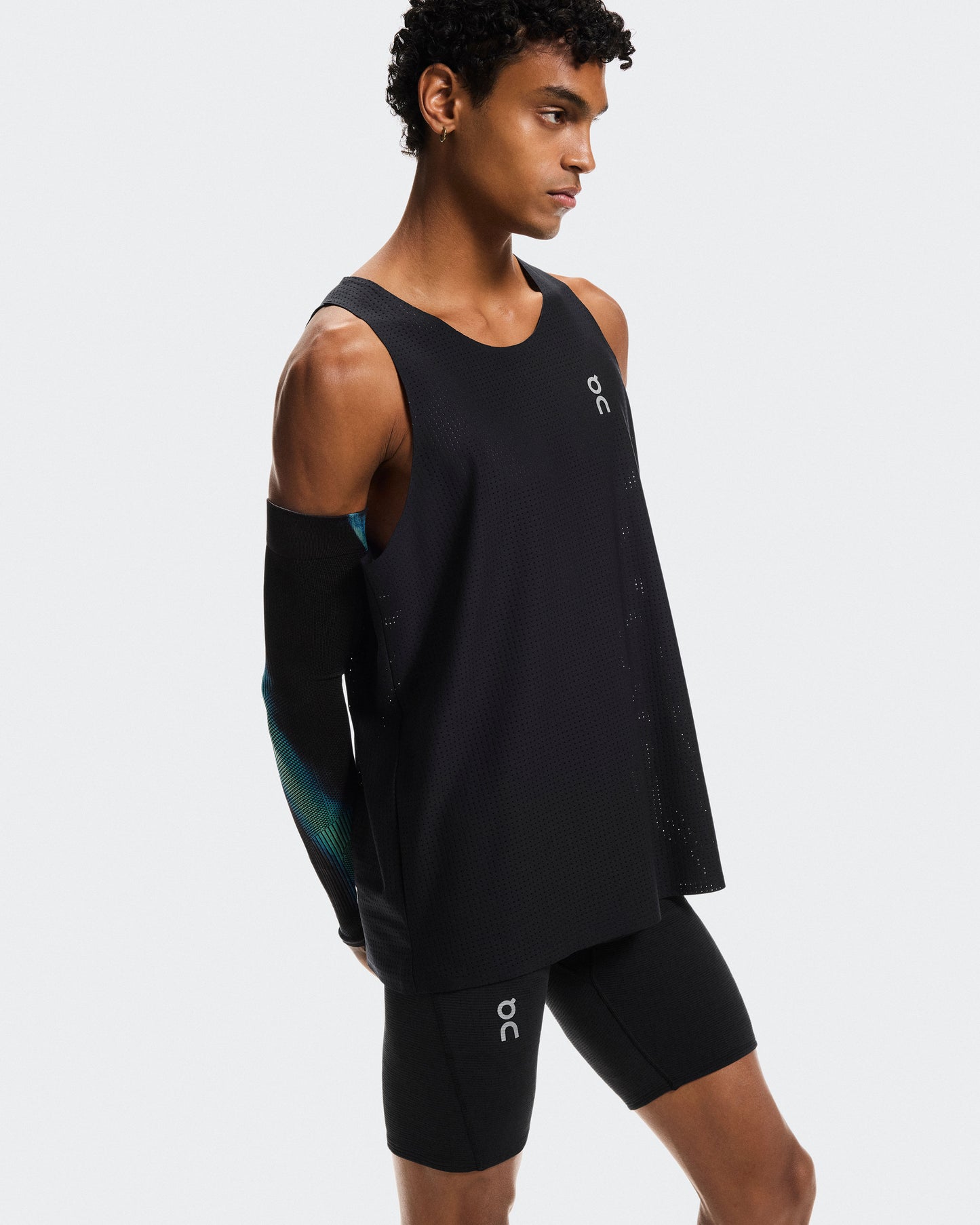 Men's Pace Tights Short Black | Black - US 7976