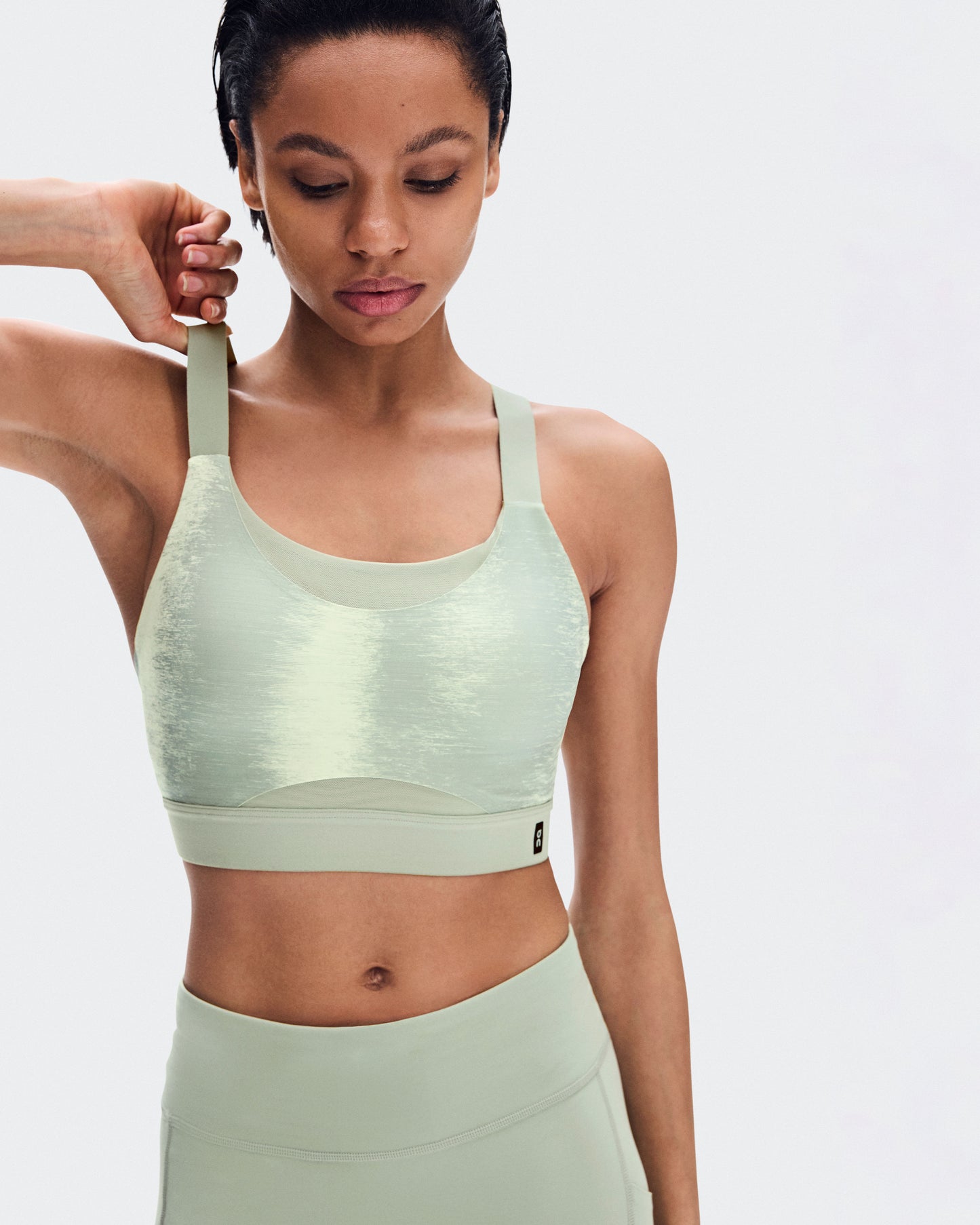 Women's Performance Bra Terra Seedling | Tin - US 3629