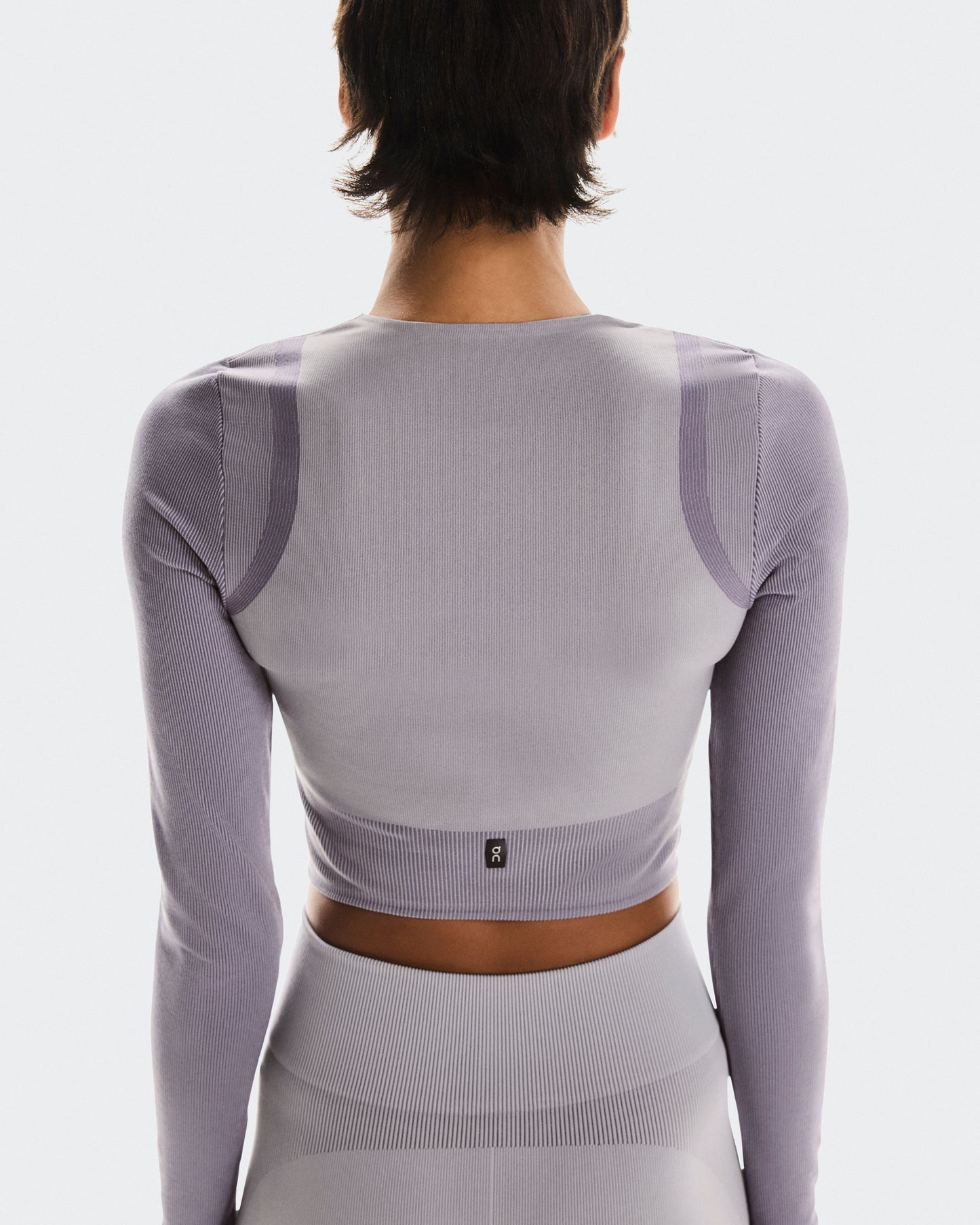 Women's Studio Knit Long-T Crop Lilac | Cosmos - US 4831
