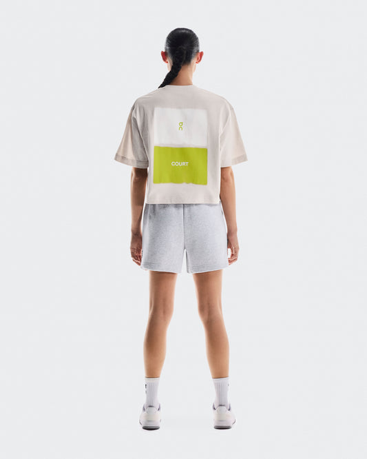 Women's Club Boxy-T Graphic Silver - US 7014