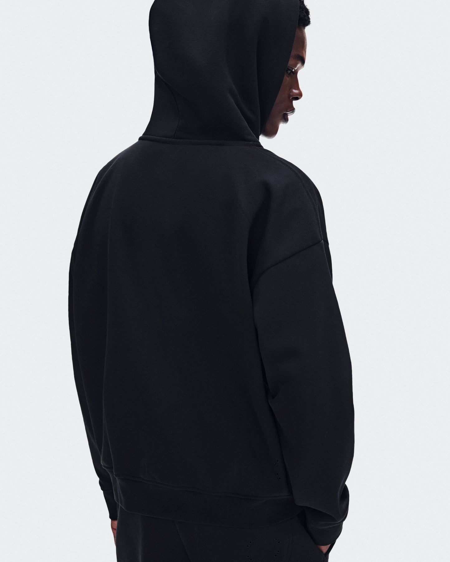 Men's Club Collective Full Zip Hoodie Black - US 7212
