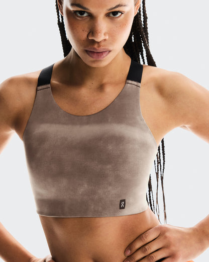 Women's Performance Bra AOP Cinder | Black - US 4742