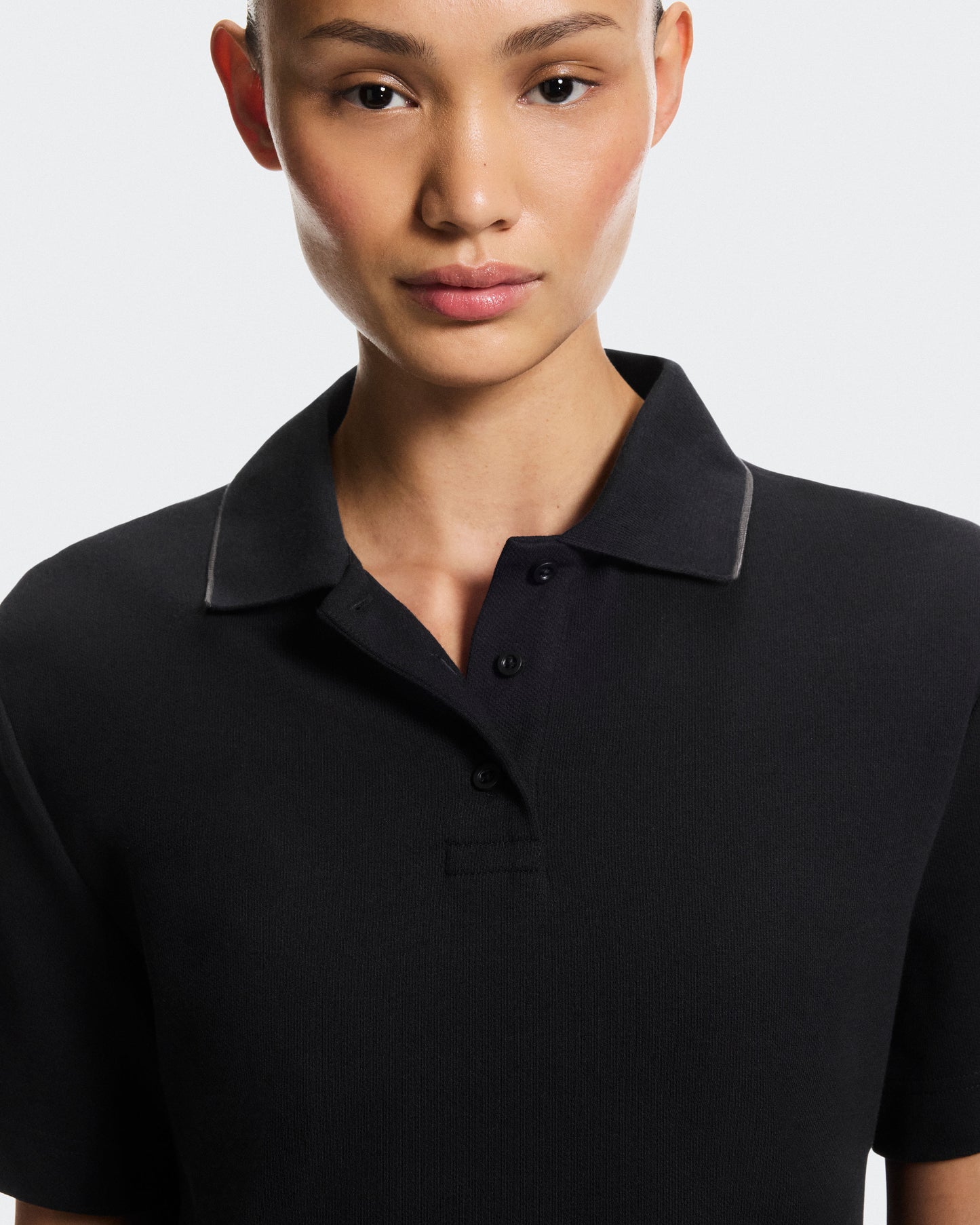 Women's Courtside Polo Black | Eclipse - US 7766