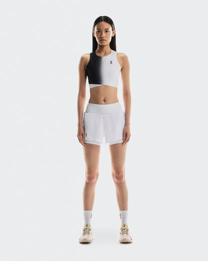 Women's Court Crop Top Black | White - US 1247