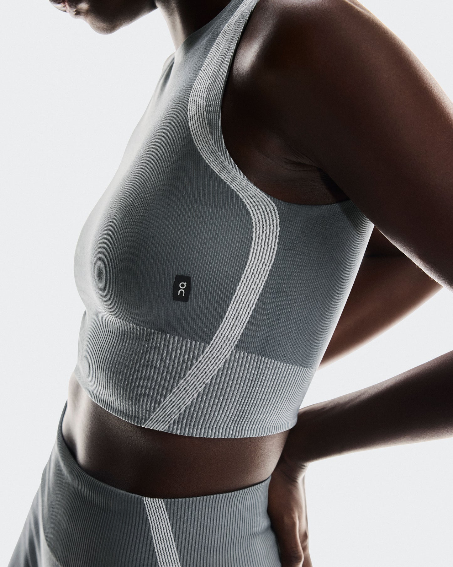 Women's Studio Knit Crop Rock | Glacier - US 2020