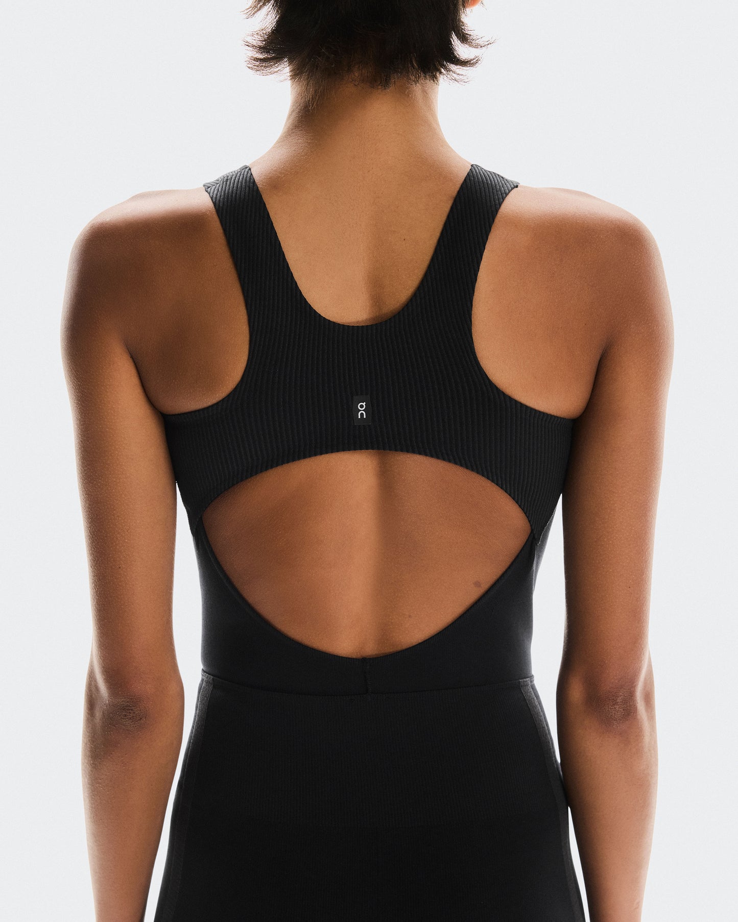 Women's Studio Knit Bodysuit 7/8 Black | Eclipse - US 6863