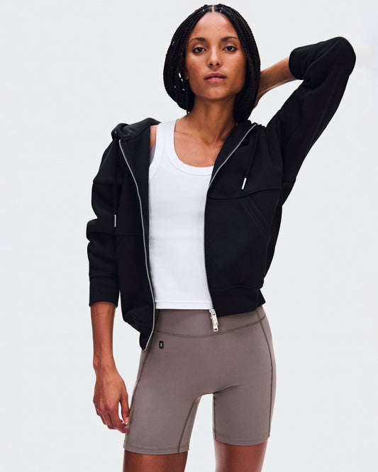 Women's Club Collective Full Zip Hoodie Black - US 8593