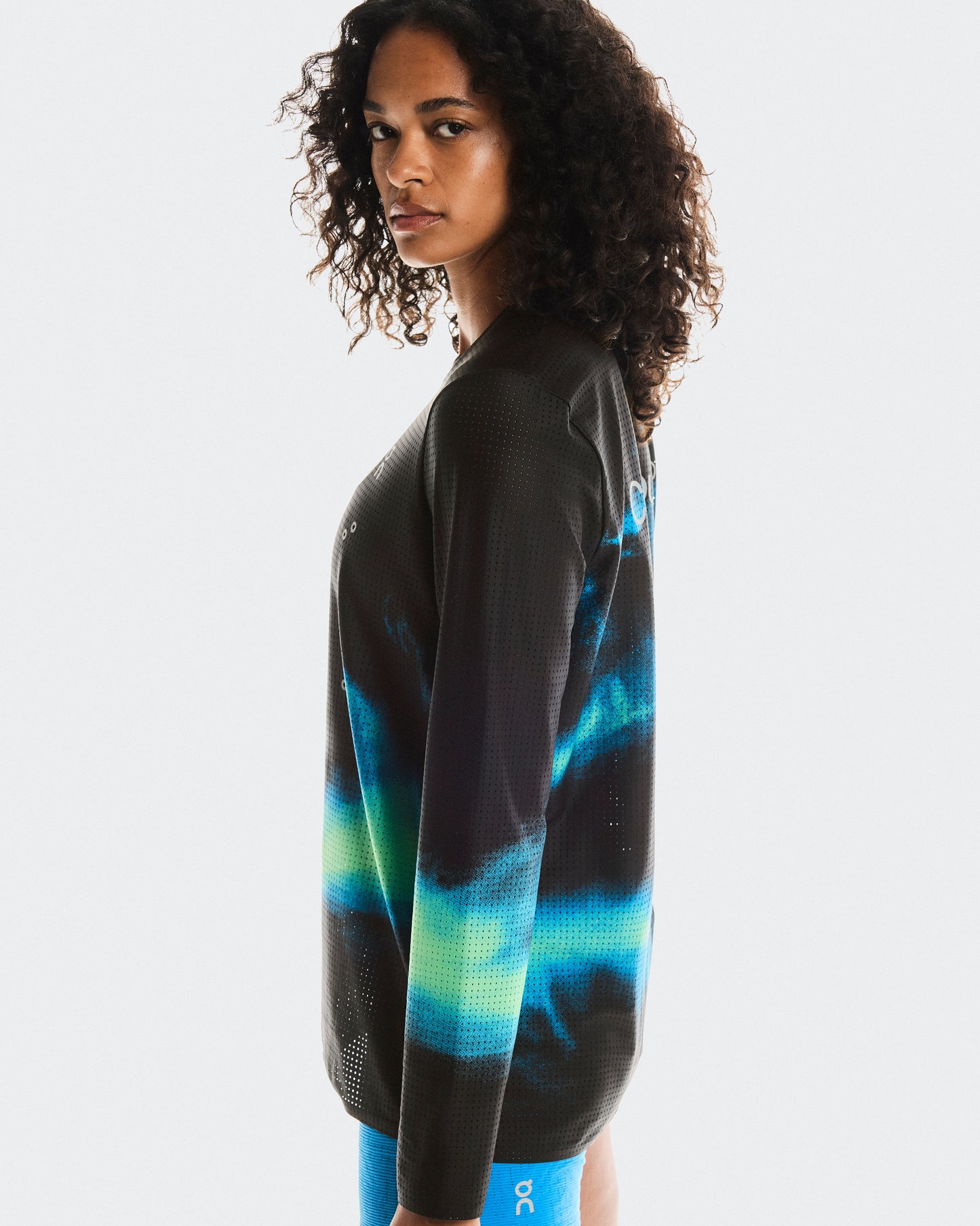 Women's Pace Mesh Long-T Black | Horizon - US 6448