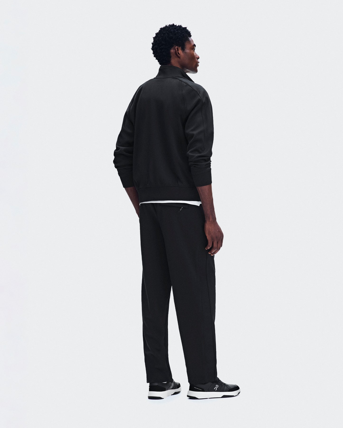 Men's Courtside Full-Zip Black - US 1378