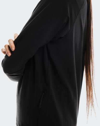 Women's Trek Quarterzip Black - US 8871