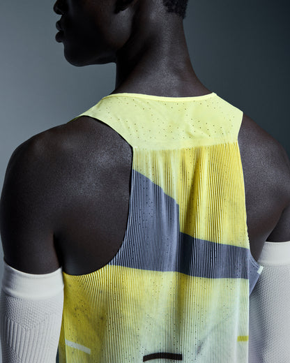 Men's Race Singlet Limelight | Glacier - US 7862