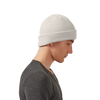 Merino Beanie White - US 3296