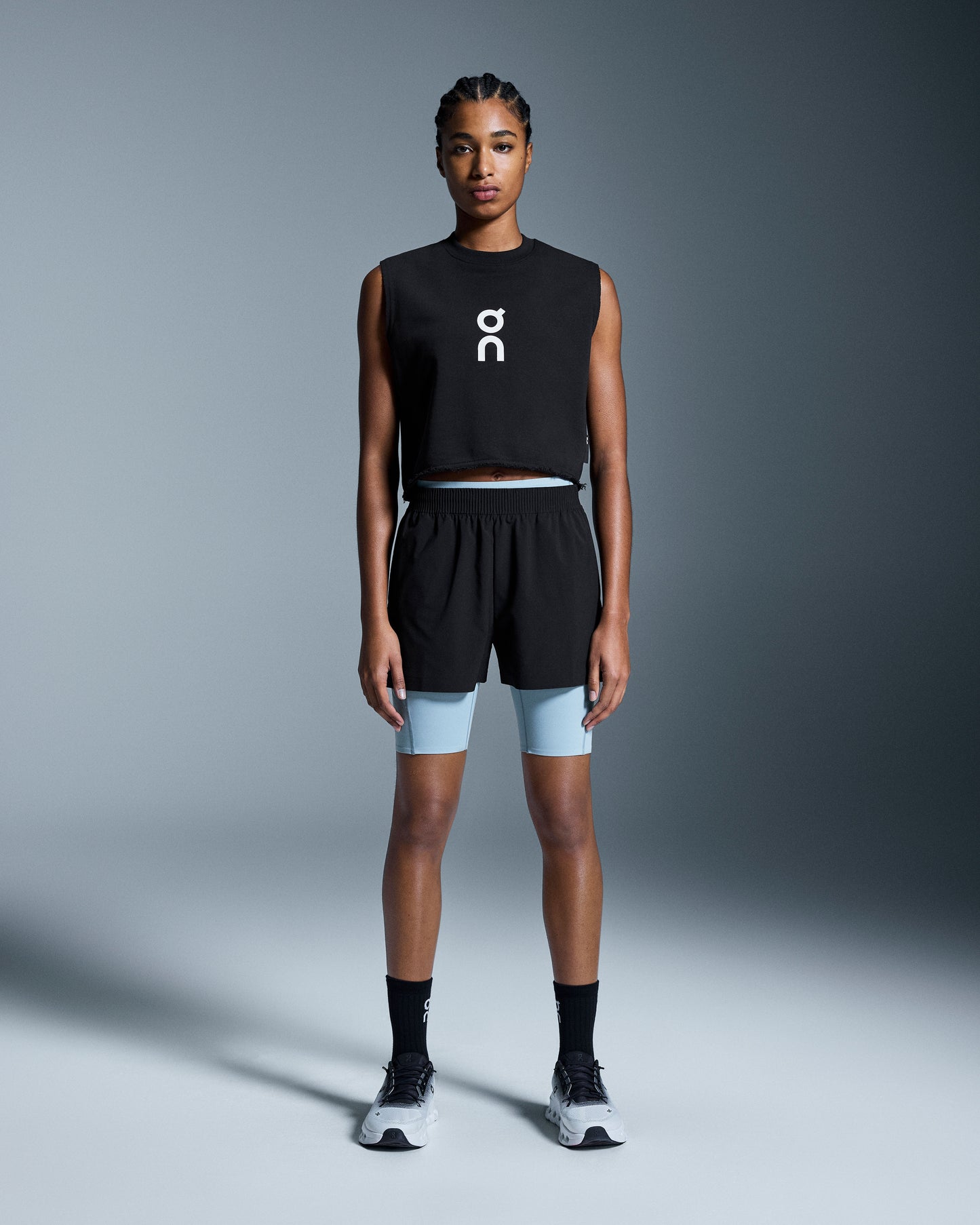Women's Club Crew Crop Black - US 4968
