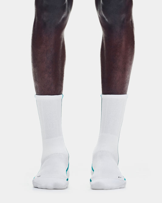 Court Sock High White | Neem - US 7412