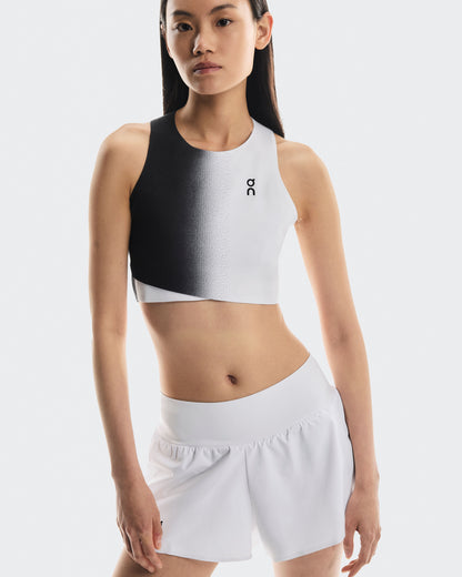 Women's Court Crop Top Black | White - US 1247