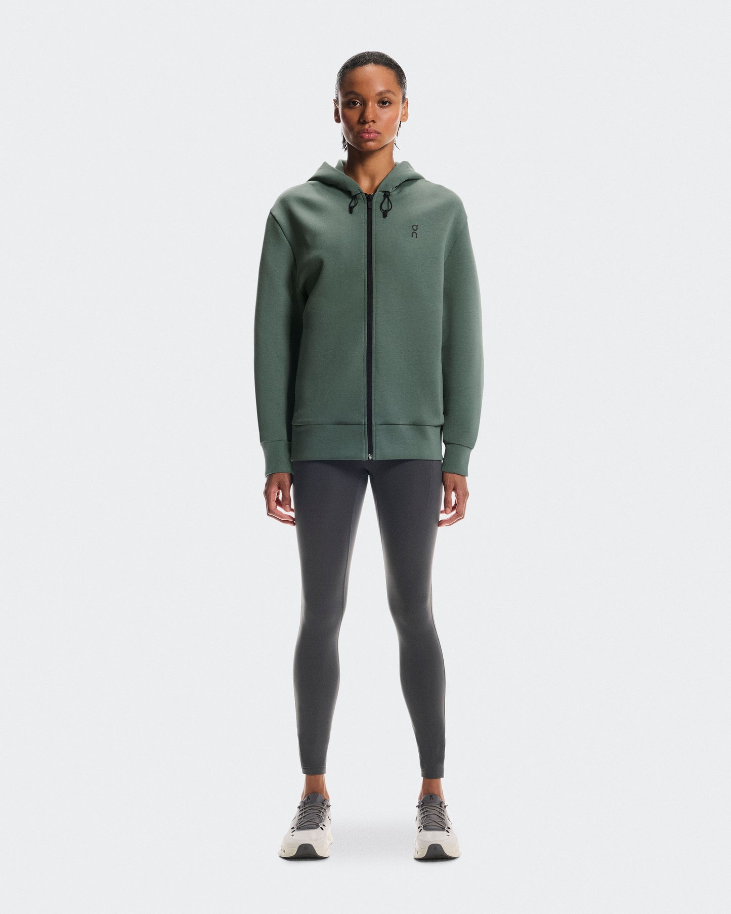 Women's Focus Tech Zip Hoodie Olive - US 3230