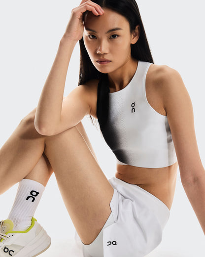 Women's Court Crop Top Black | White - US 1247