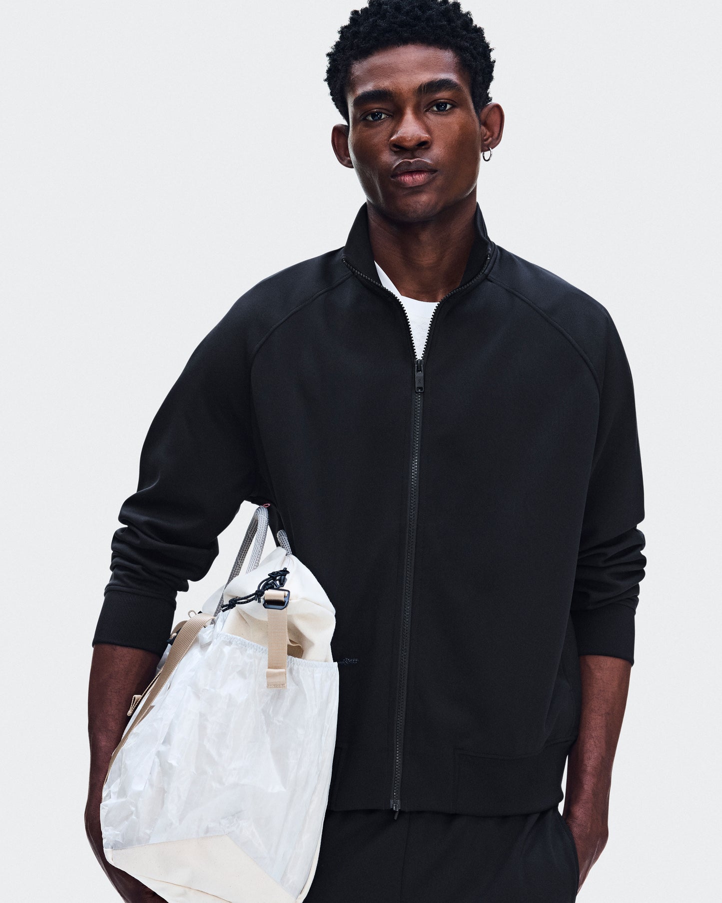 Men's Courtside Full-Zip Black - US 1378