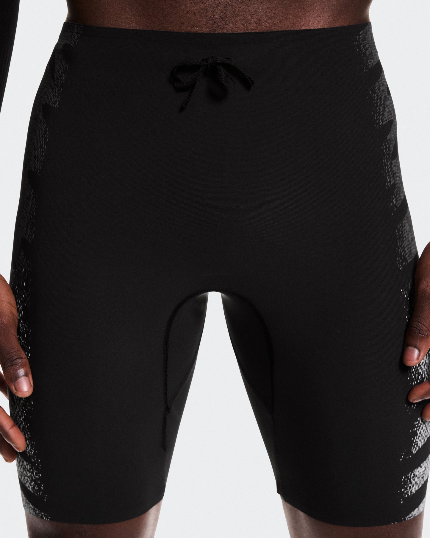 Men's Zero Half Tights Iron | White - US 6990