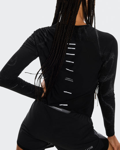 Women's Performance Long-T Lumos Black - US 8867