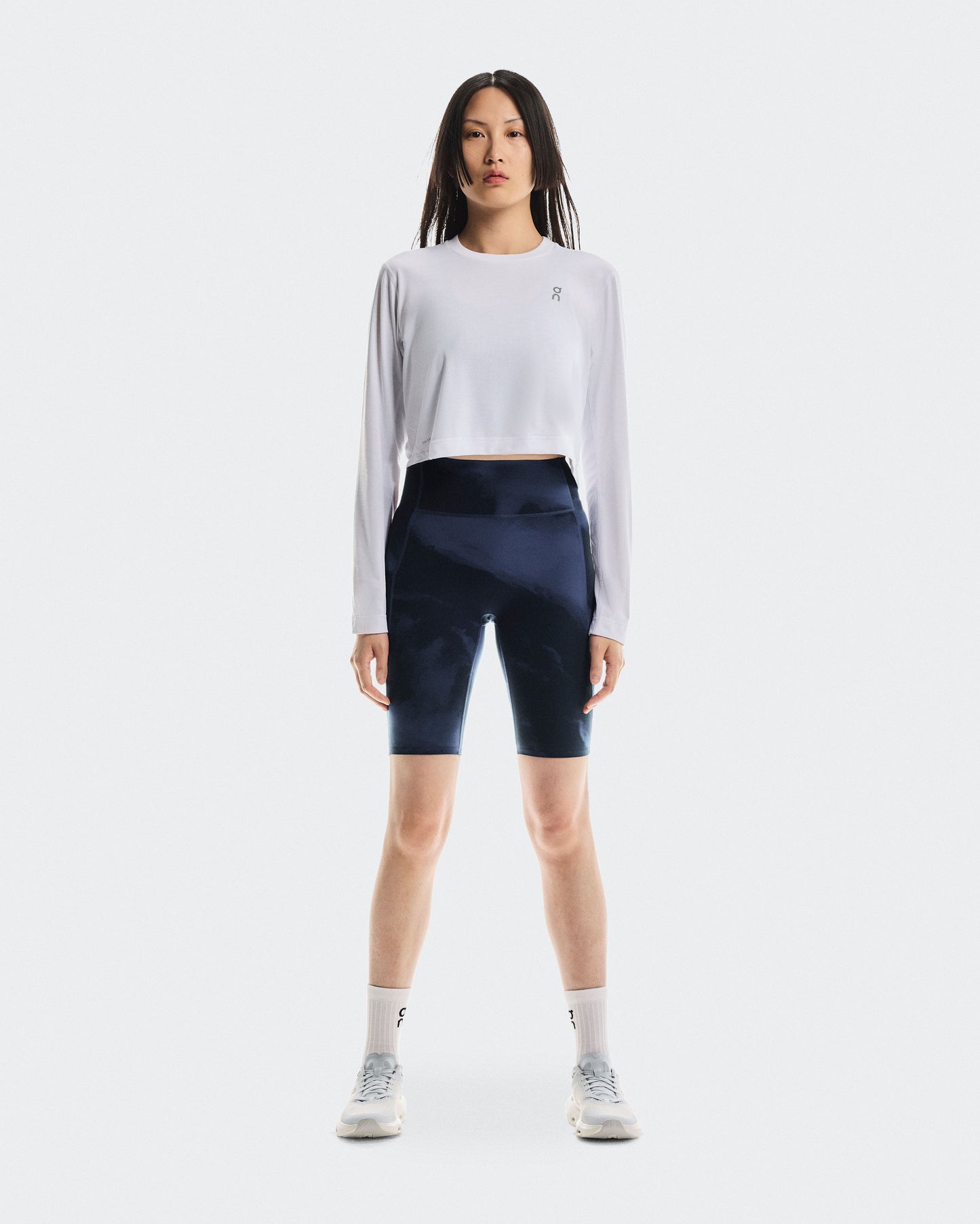 Women's Studio Tights Short Acai | Navy - US 9463
