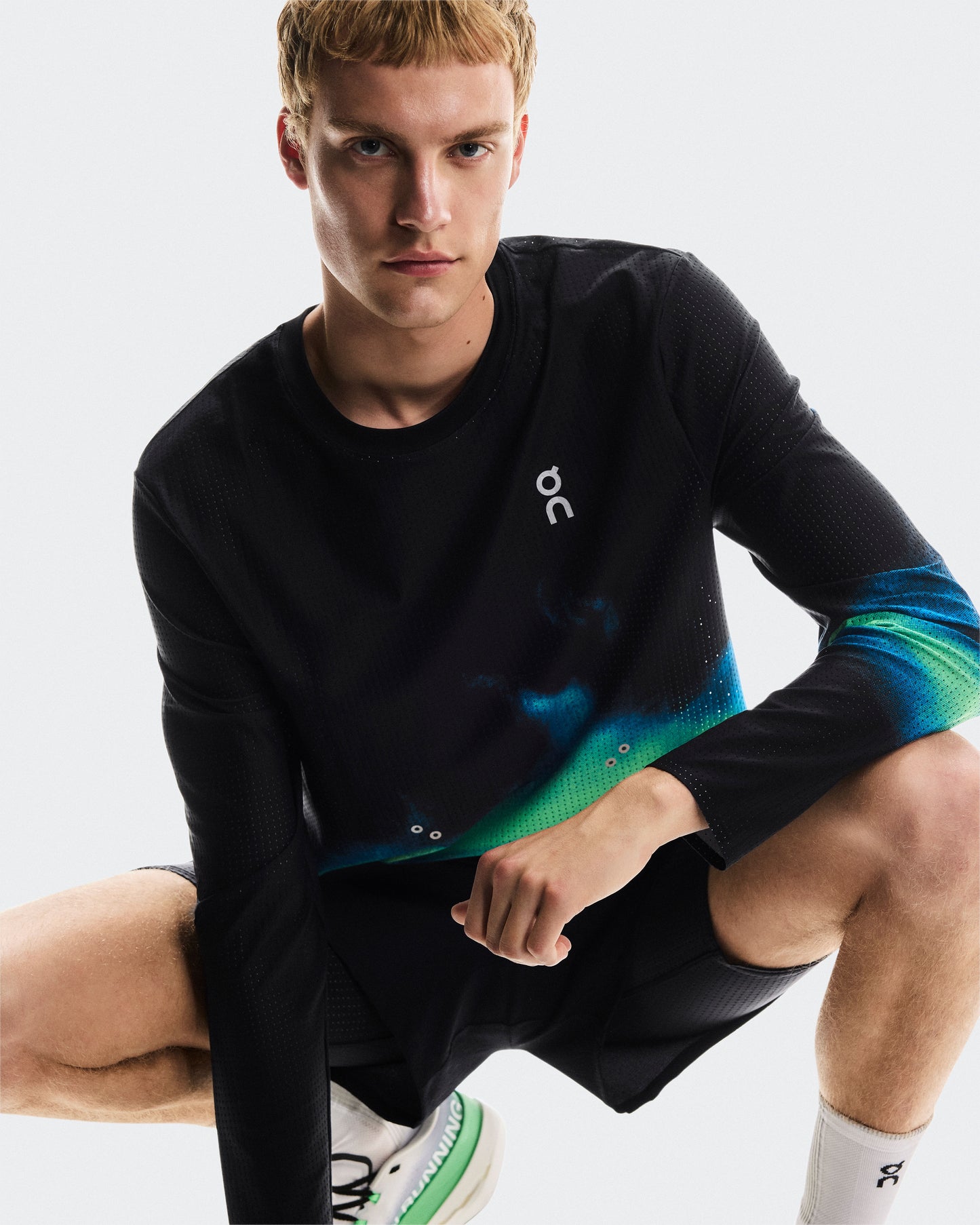 Men's Pace Mesh Long-T Black | Horizon - US 0410