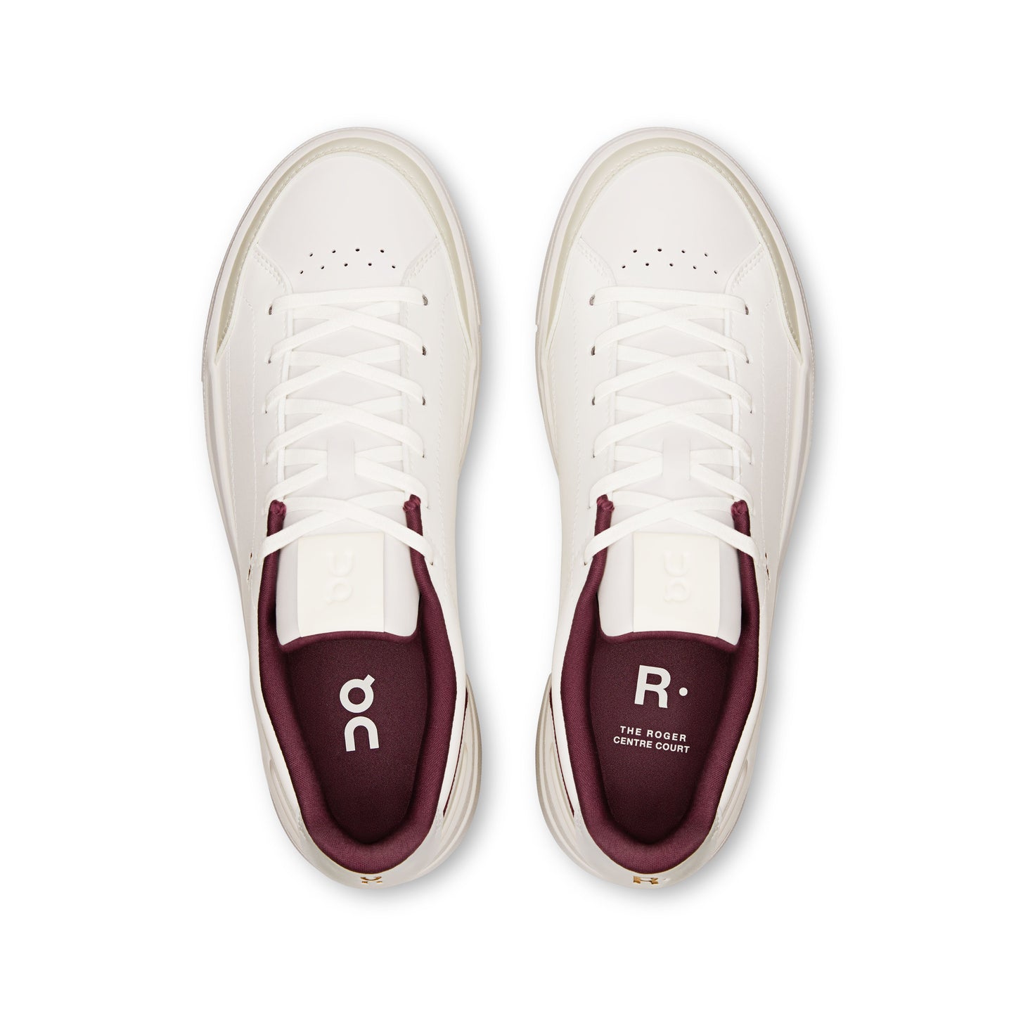 Women's THE ROGER Centre Court Ivory | Maroon - US 4901