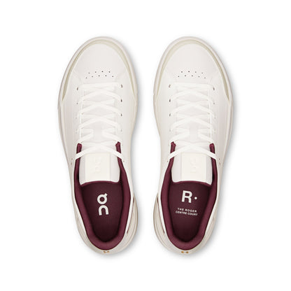 Women's THE ROGER Centre Court Ivory | Maroon - US 4901