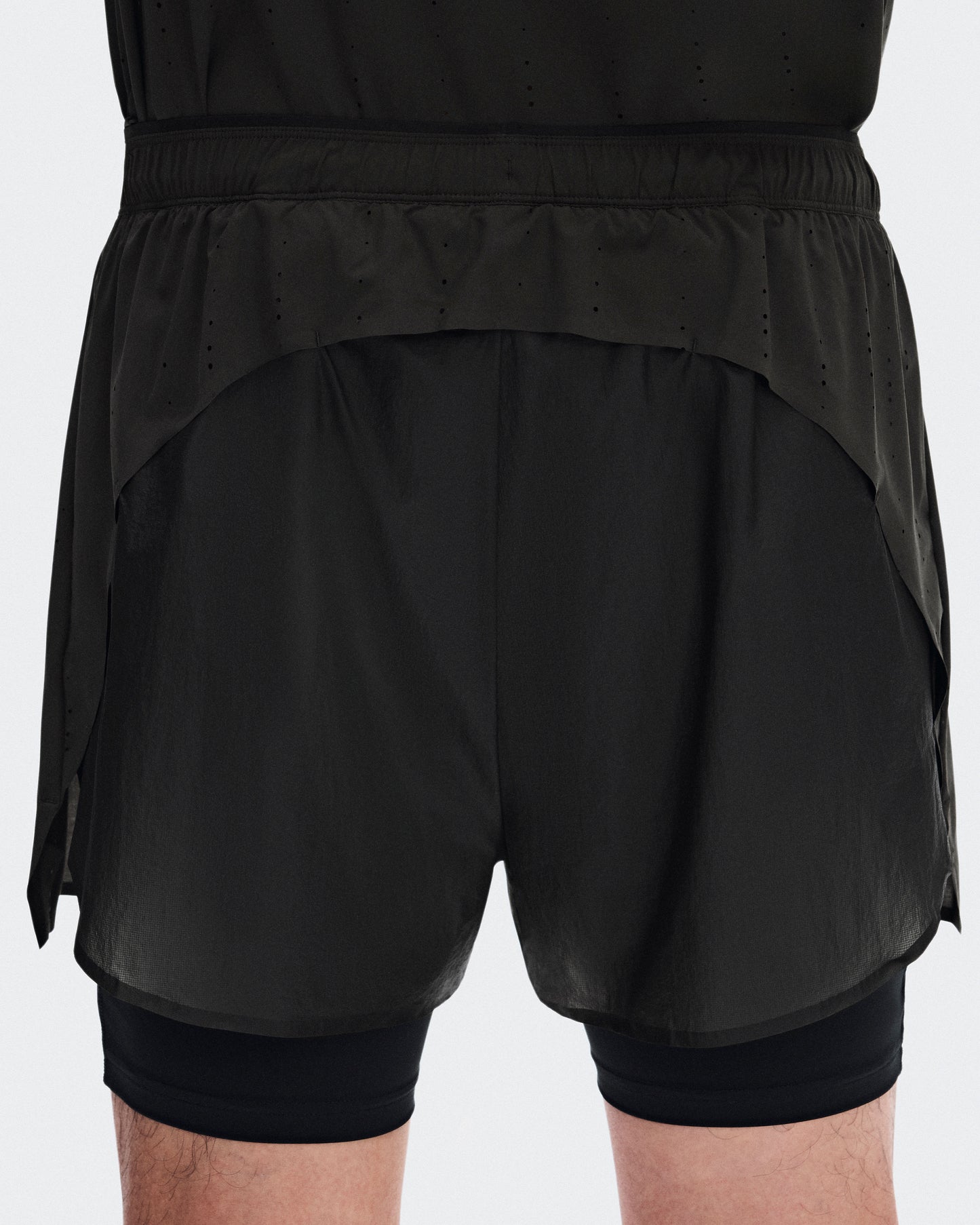 Men's Zero 2-in-1 Shorts PAF Molasses | Black - US 7621