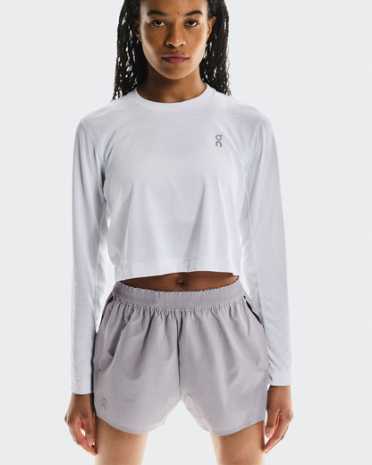 Women's Train Long-T Crop Graphic White - US 6582
