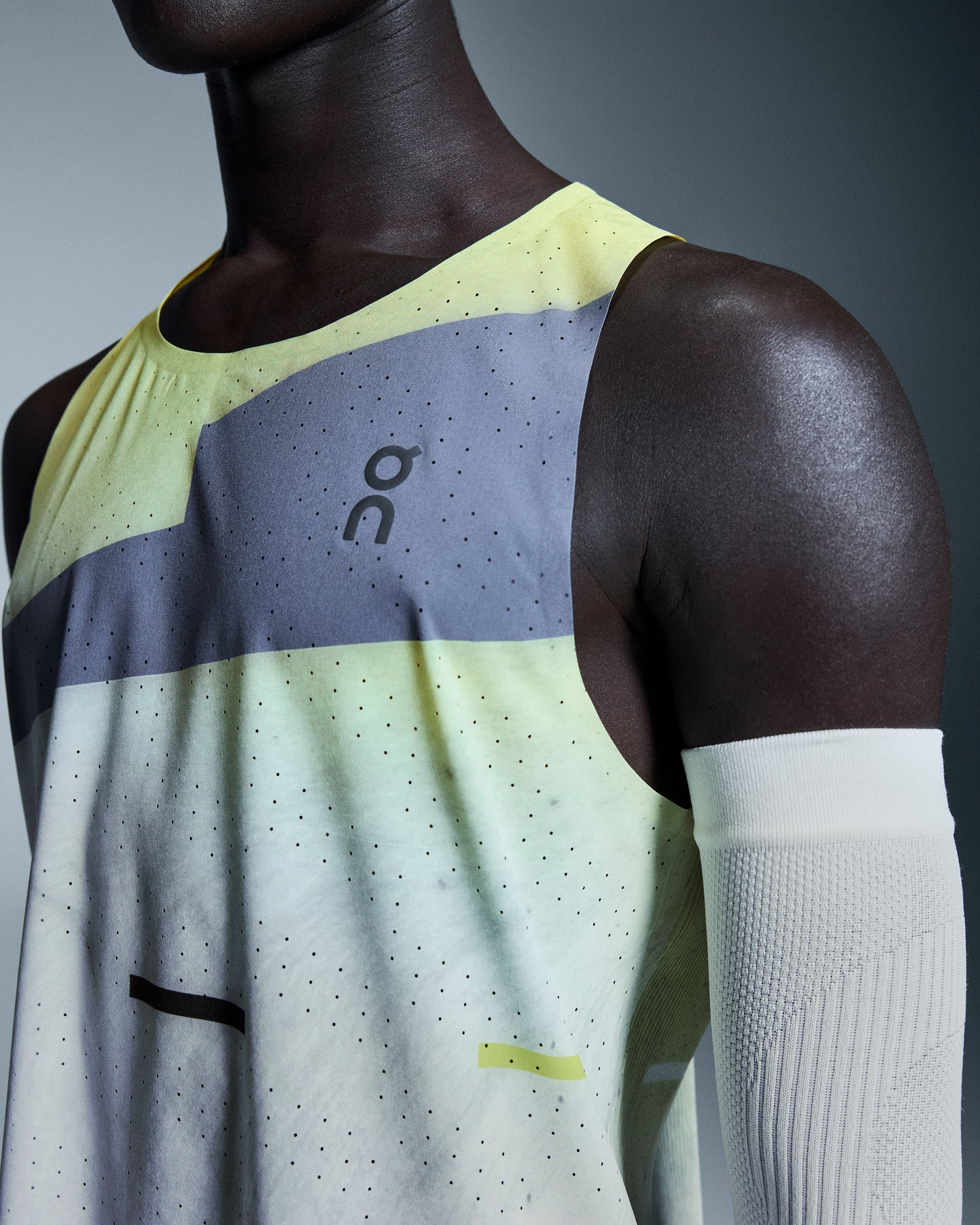 Men's Race Singlet Limelight | Glacier - US 7862