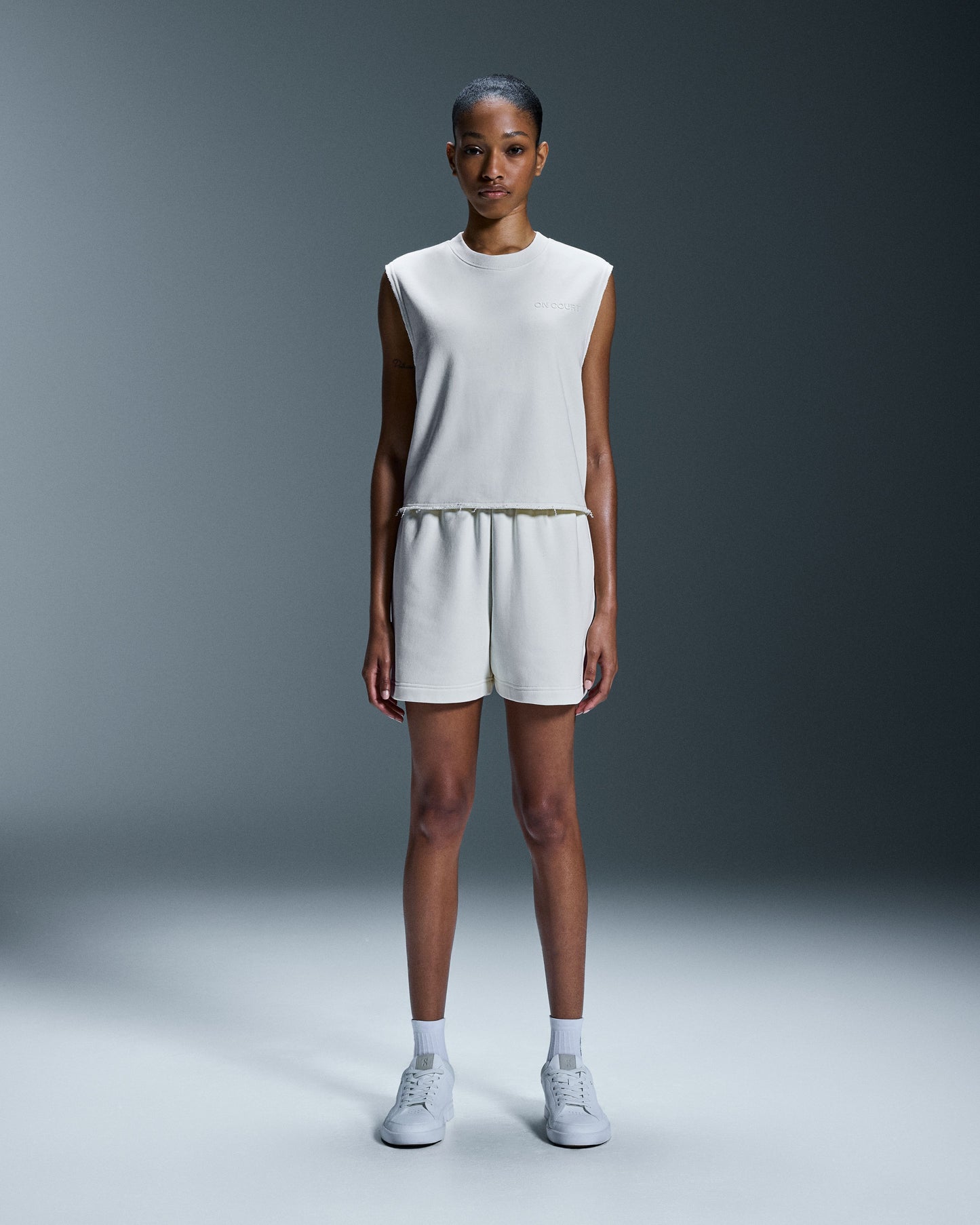 Women's Open Club Crew Crop White - US 2152