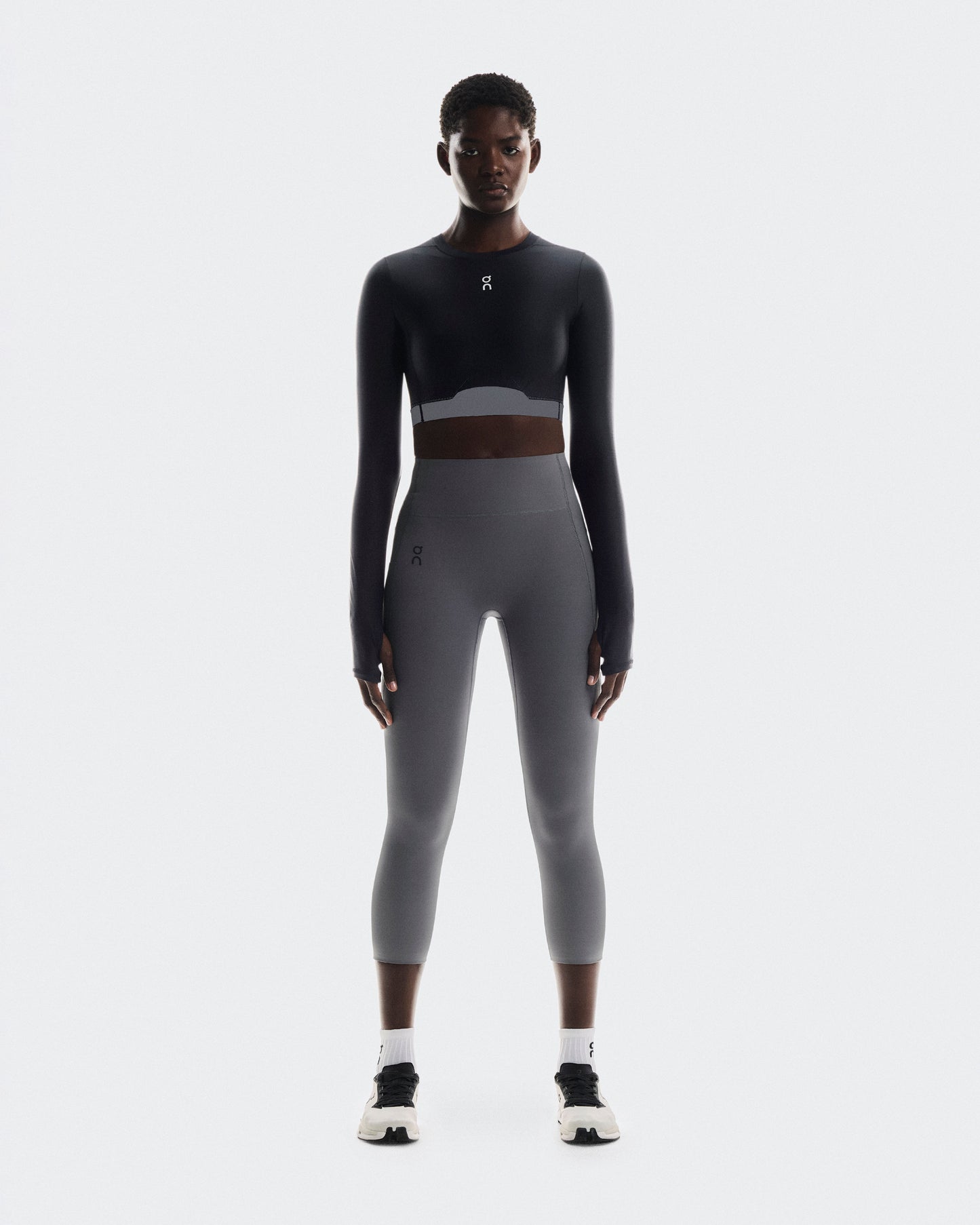 Women's Train Long Sleeve Crop Black - US 8607