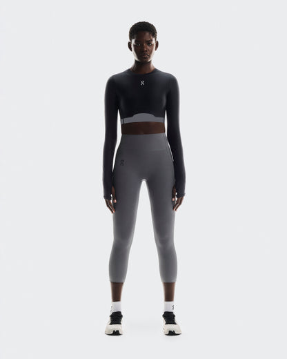 Women's Train Long Sleeve Crop Black - US 8607