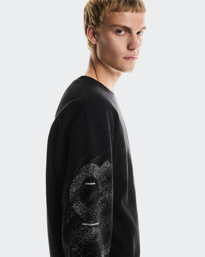 Men's Club Crew Graphic Black | Olive - US 4771