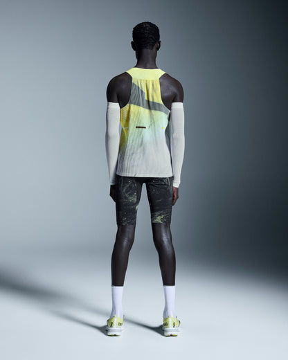 Men's Race Singlet Limelight | Glacier - US 7862
