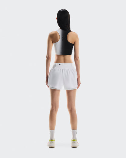 Women's Court Crop Top Black | White - US 1247