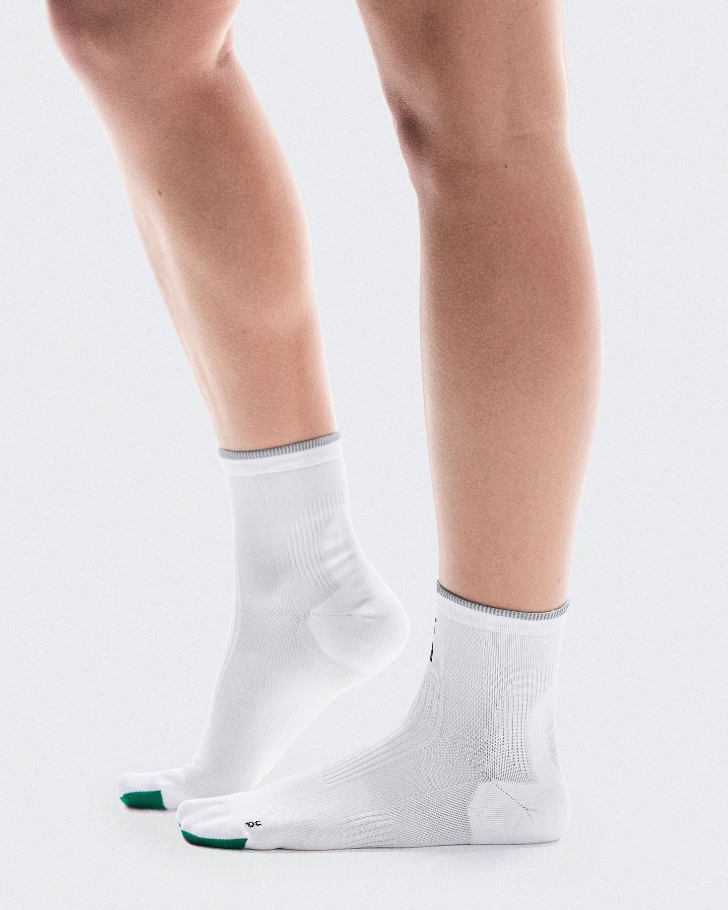 Elite Run Sock Mid White | Ivory - US 5659