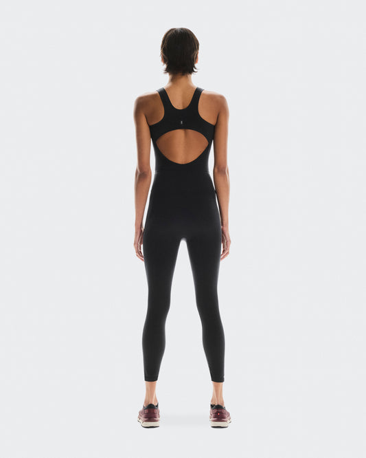Women's Studio Knit Bodysuit 7/8 Black | Eclipse - US 6863