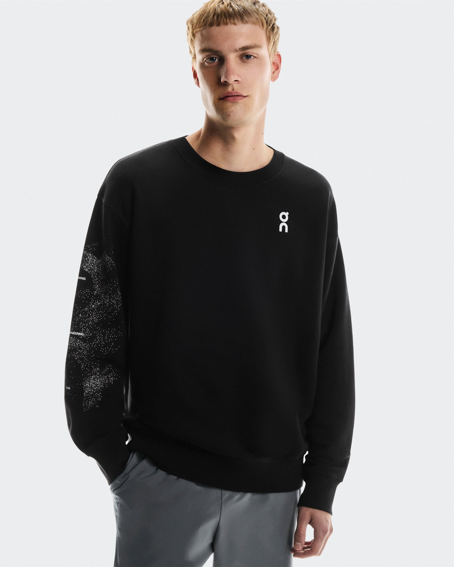 Men's Club Crew Graphic Black | Olive - US 4771