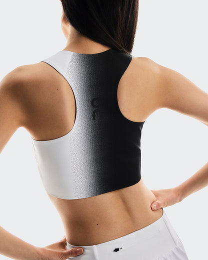 Women's Court Crop Top Black | White - US 1247