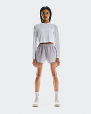Women's Train Long-T Crop Graphic White - US 6582