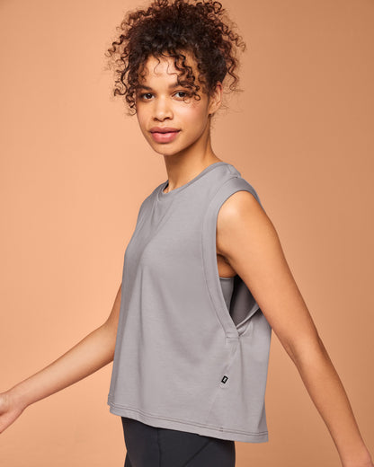 Women's Focus Crop Zinc - US 4065
