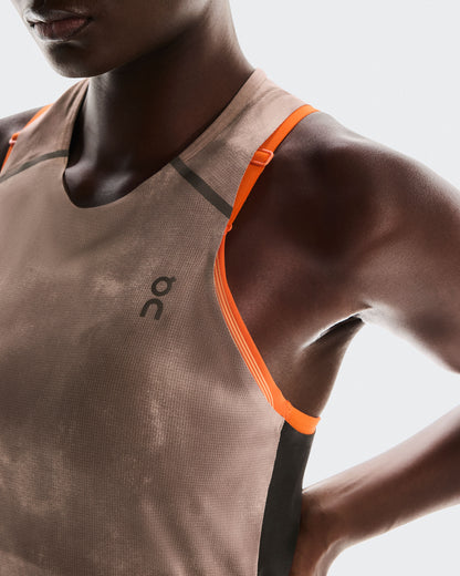 Women's Performance Tank AOP Cinder | Black - US 9712