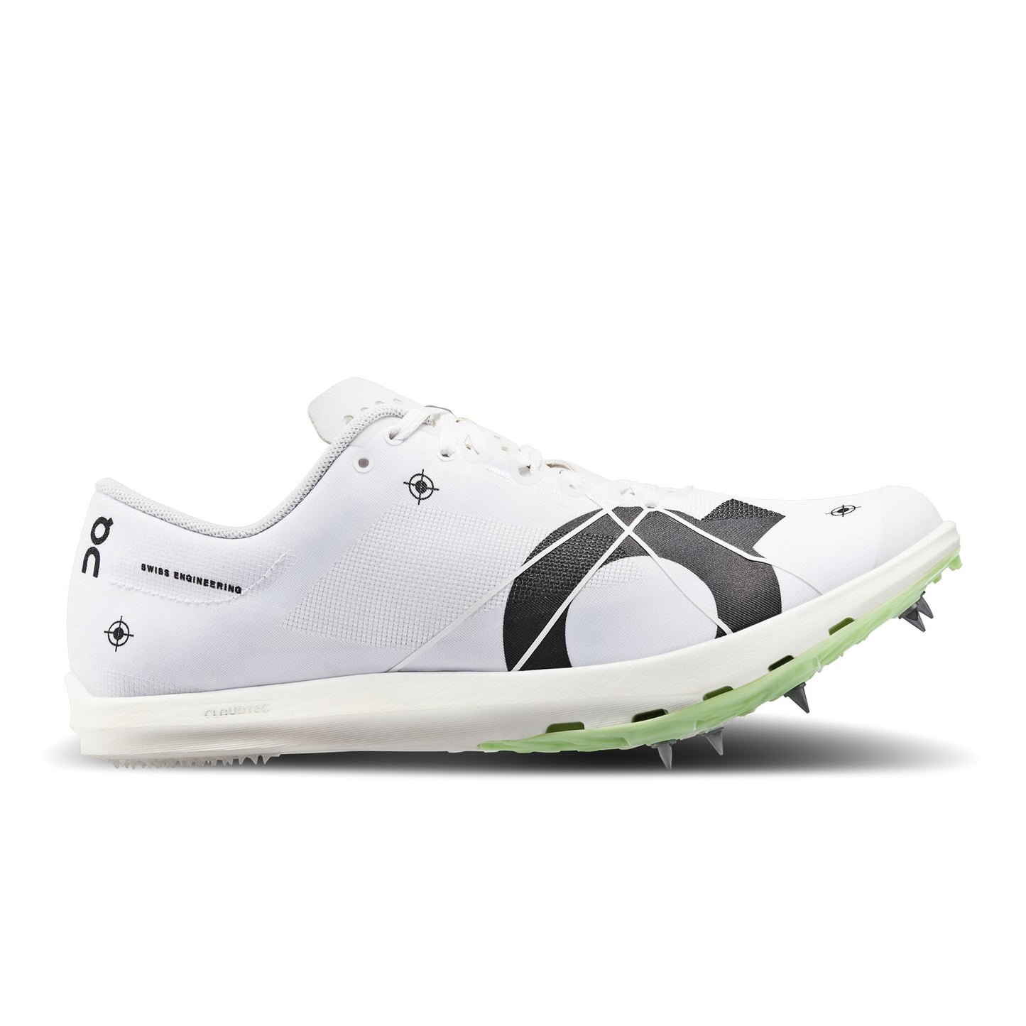 Men's Cloudspike 1500m Undyed-White | Mint - US 4327