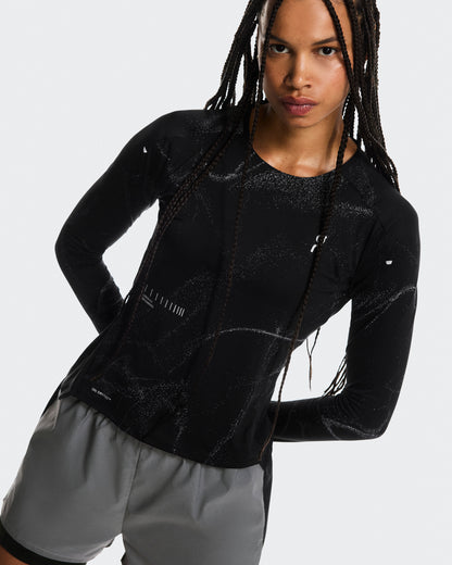 Women's Performance Long-T Lumos Black - US 8867