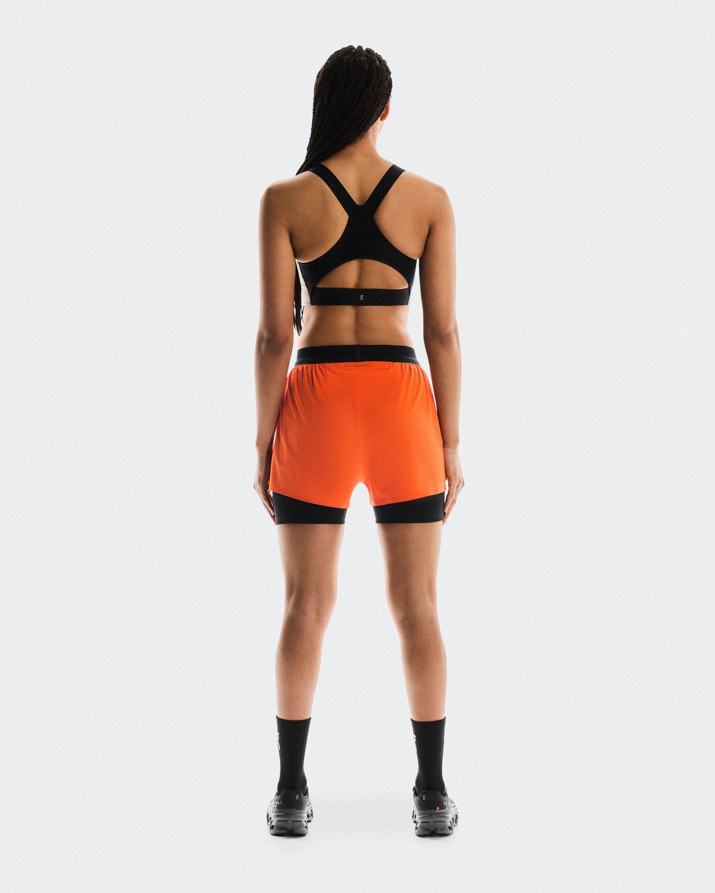 Women's Performance Bra AOP Cinder | Black - US 4742