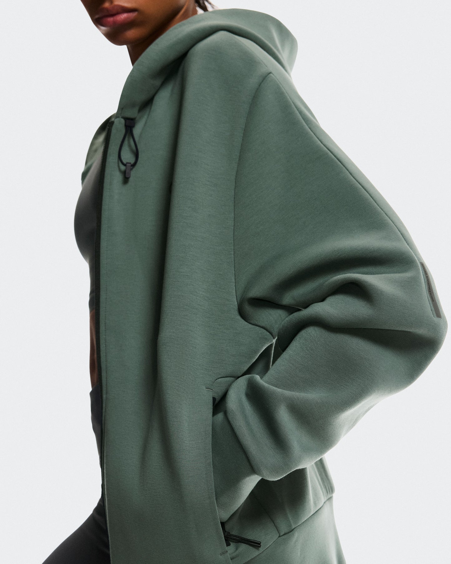 Women's Focus Tech Zip Hoodie Olive - US 3230