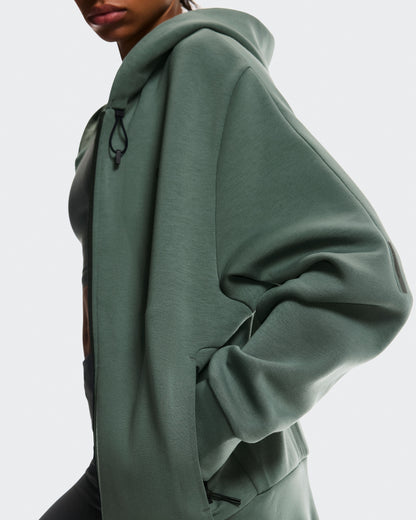 Women's Focus Tech Zip Hoodie Olive - US 3230